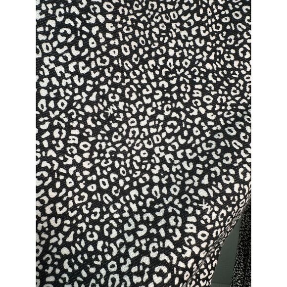 Michael Kors Black White Leopard Print Slim Fit Ankle Pants Size L - Picture 7 of 7